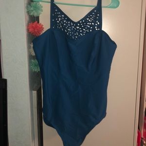 Brand new never been worn blue bathing suit
